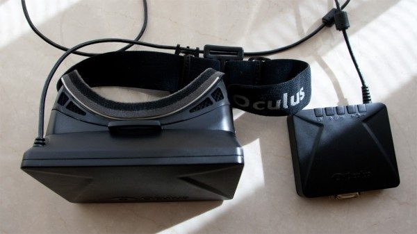 The Oculus Rift developer kit - image courtesy Tested.com