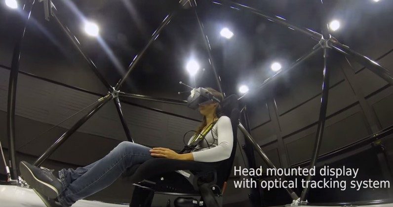 'CableRobot' A Crazy Motion Platform for Complete VR Immersion, If it