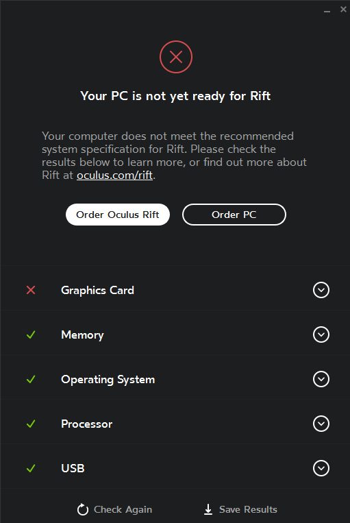Bevægelig antydning fugl Oculus 'Rift Compatibility Check' Tool Tells You if Your PC is "Ready For  Rift" – Road to VR