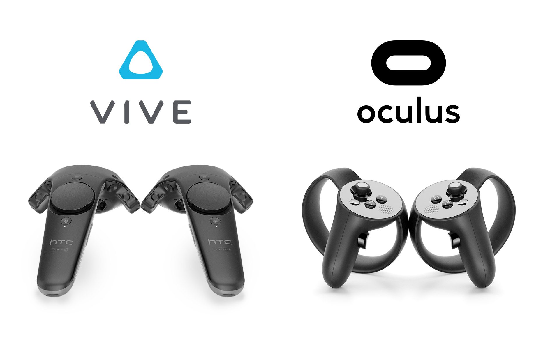 touch controllers with vive