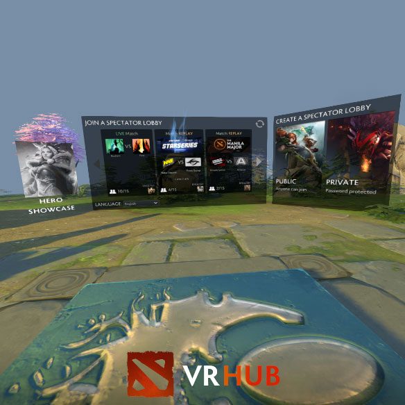 Dota 2' Spectator Mode 'VR Hub' – to VR