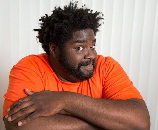 GLENDALE, CA. JUN 02, 2014. Comedian Ron Funches at his home in Glendale on Jun 02, 2014. Stand-up comedian Ron Funches plays a lead on the new NBC sitcom â€œUndateable.â€(Lawrence K. Ho/Los Angeles Times)