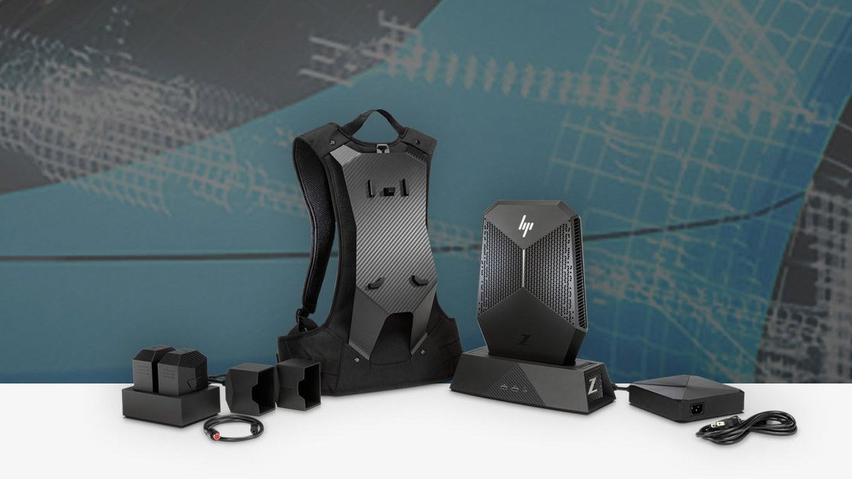 Five VR Backpack PCs at a
