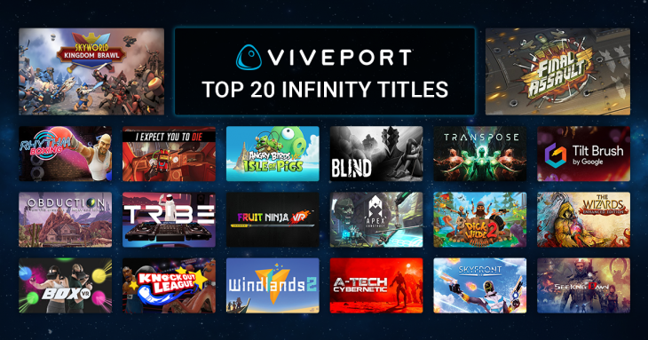 viveport infinity games list