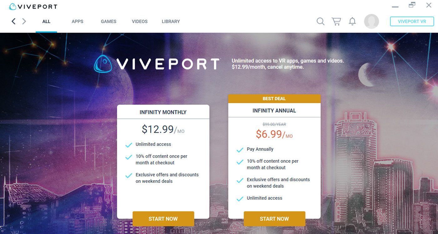 viveport infinity cost