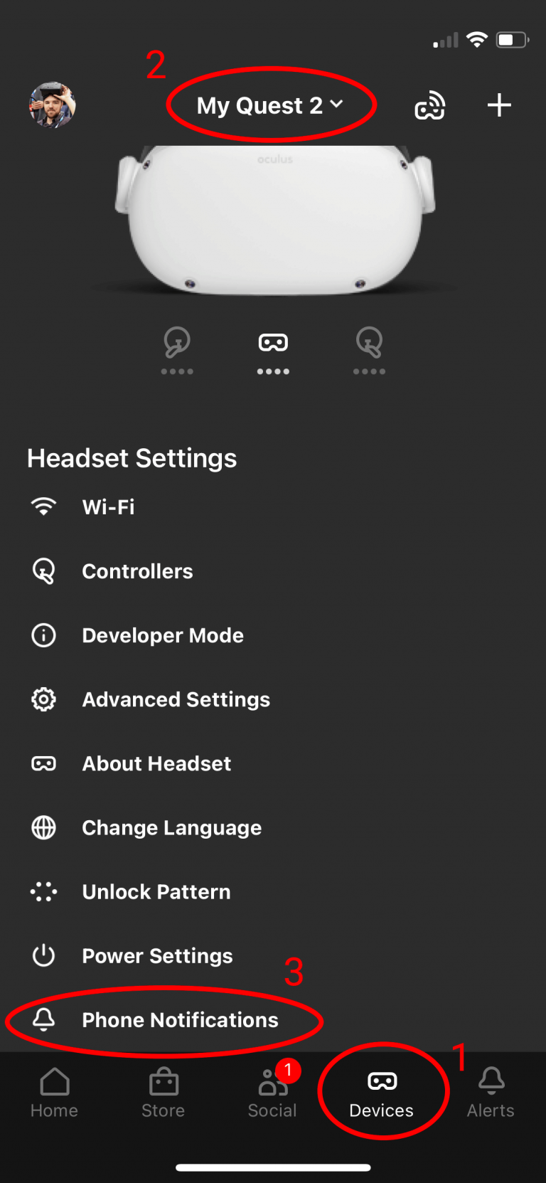 How to See Smartphone Notifications on Oculus Quest