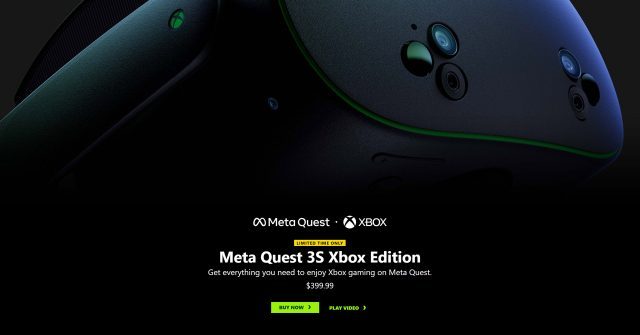 Quest 3S Xbox Edition Sells Out in Just Days From Meta, Availability Remains at Retailers