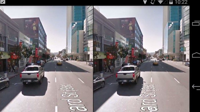google maps virtual reality street view