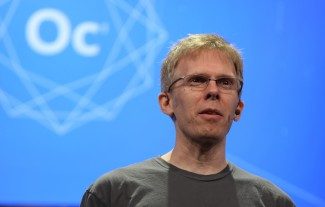 John Carmack speaking at  2014's Oculus Connect event