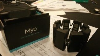 The Myo gesture control device